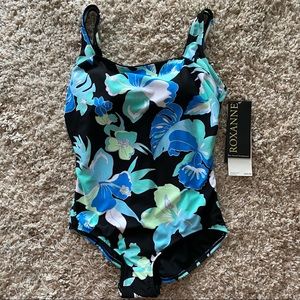 NWT Roxanne floral swimsuit size 14